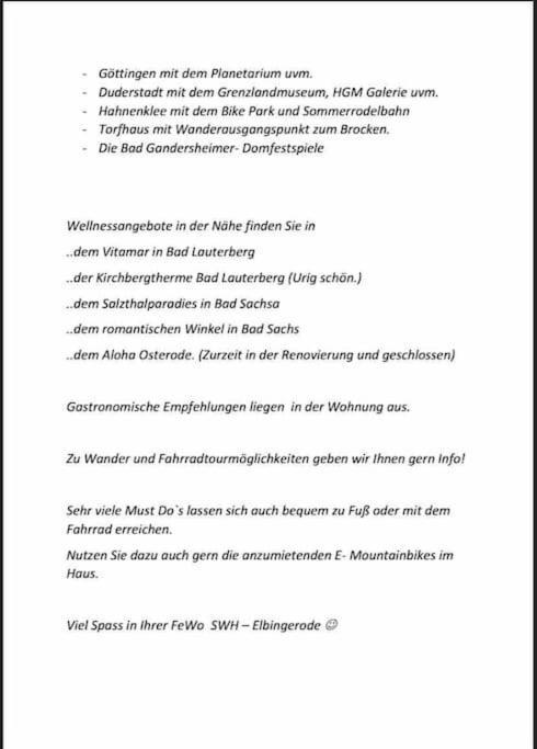 Ferienwohnung Sued - West Harz Mit Sauna E-Bikes Vorhanden! Horden am Harz Exterior photo